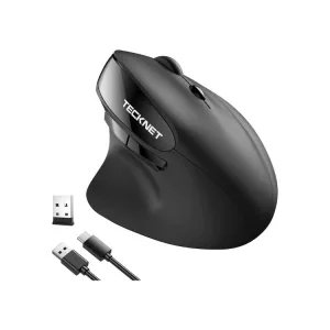 TECKNET Ratón Inalámbrico Vertical Recargable